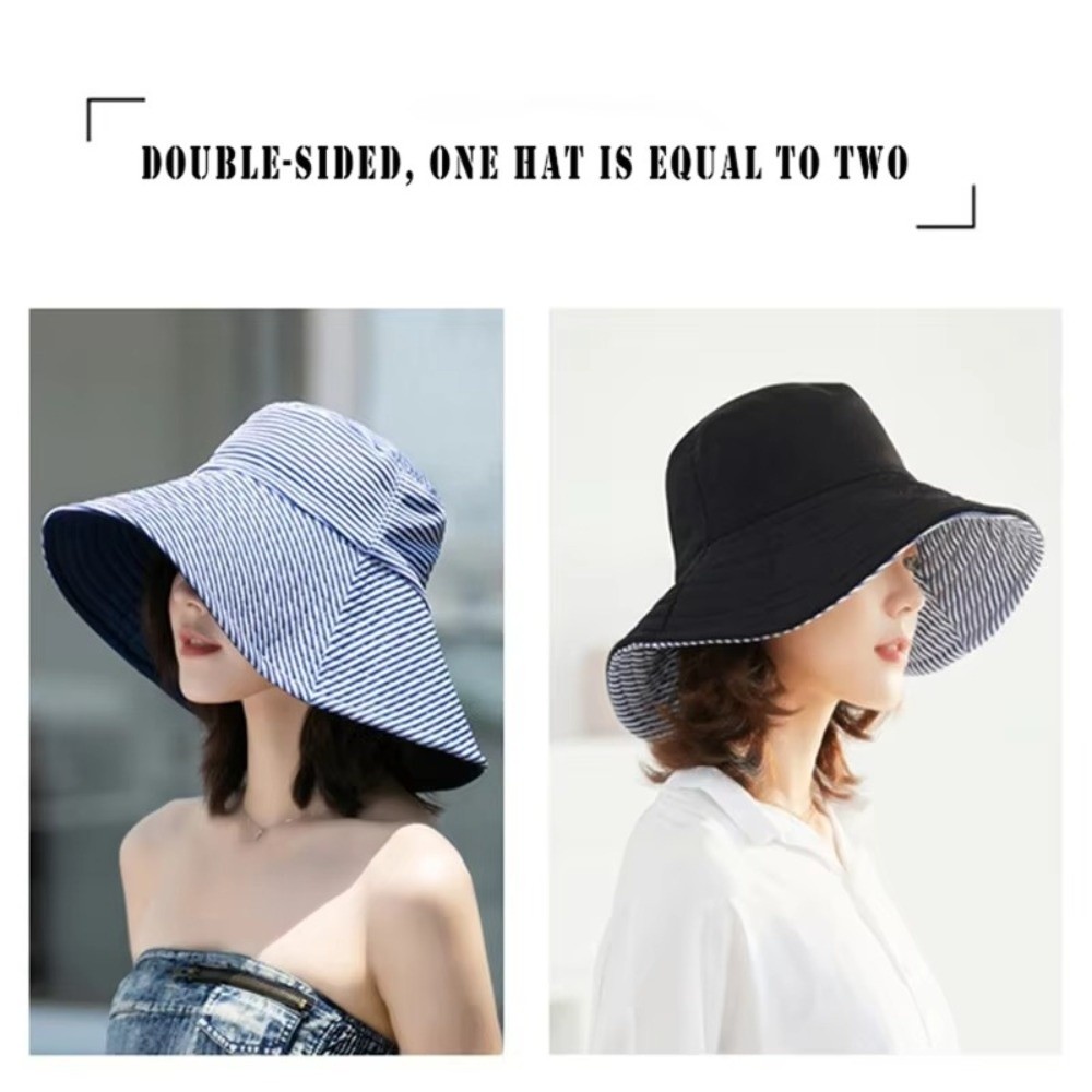 Chapeau Bob Décontracté Double - Bucket Hat Cotton avis et prix